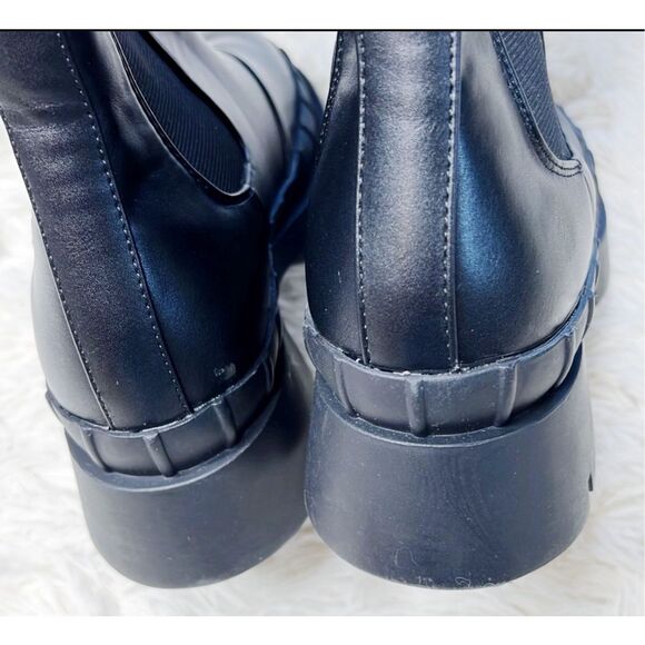 Princess Polly Douglas Platform Boots Black Chelsea New Size 7 - Picture 8 of 9